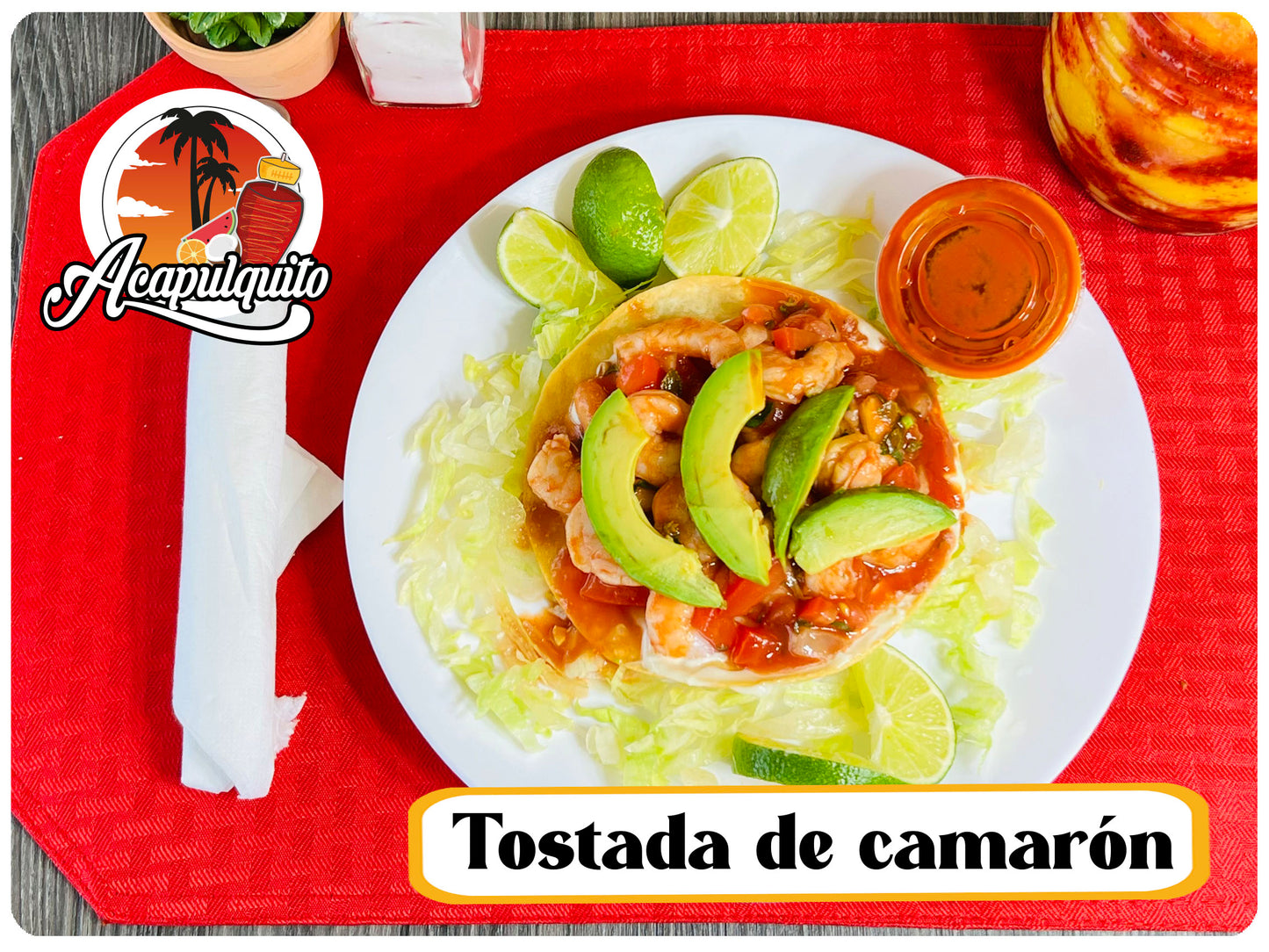 Tostada de camaron